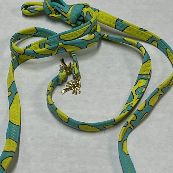 Trina‎ Turk Swimsuit Womens 12 Colorful Tropical Trellis Plunge One Piece Resort - Picture 7 of 10